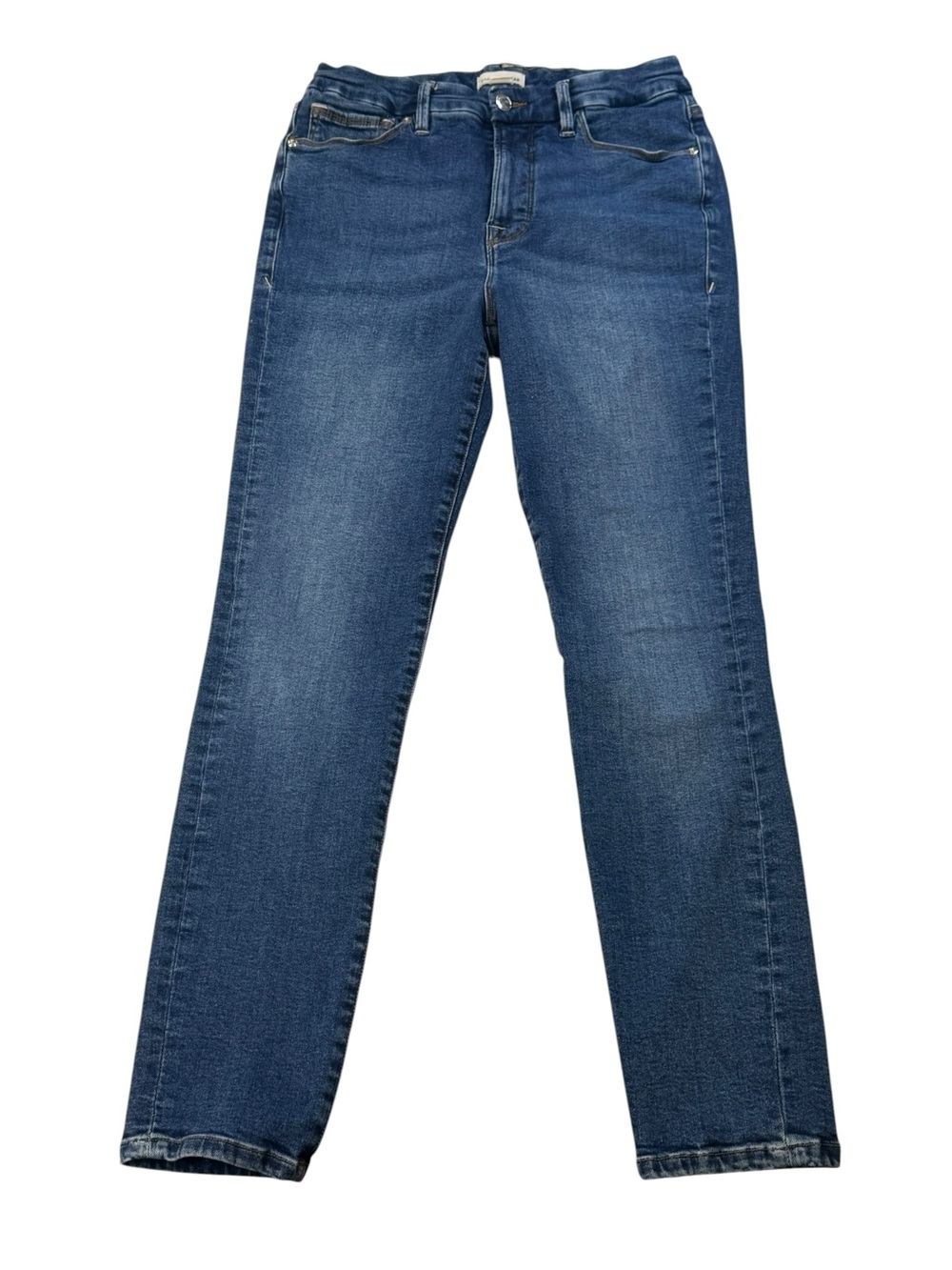 Good American Good Legs High‎ Rise Straight-Leg Jeans Medium Blue Size 8 / 29